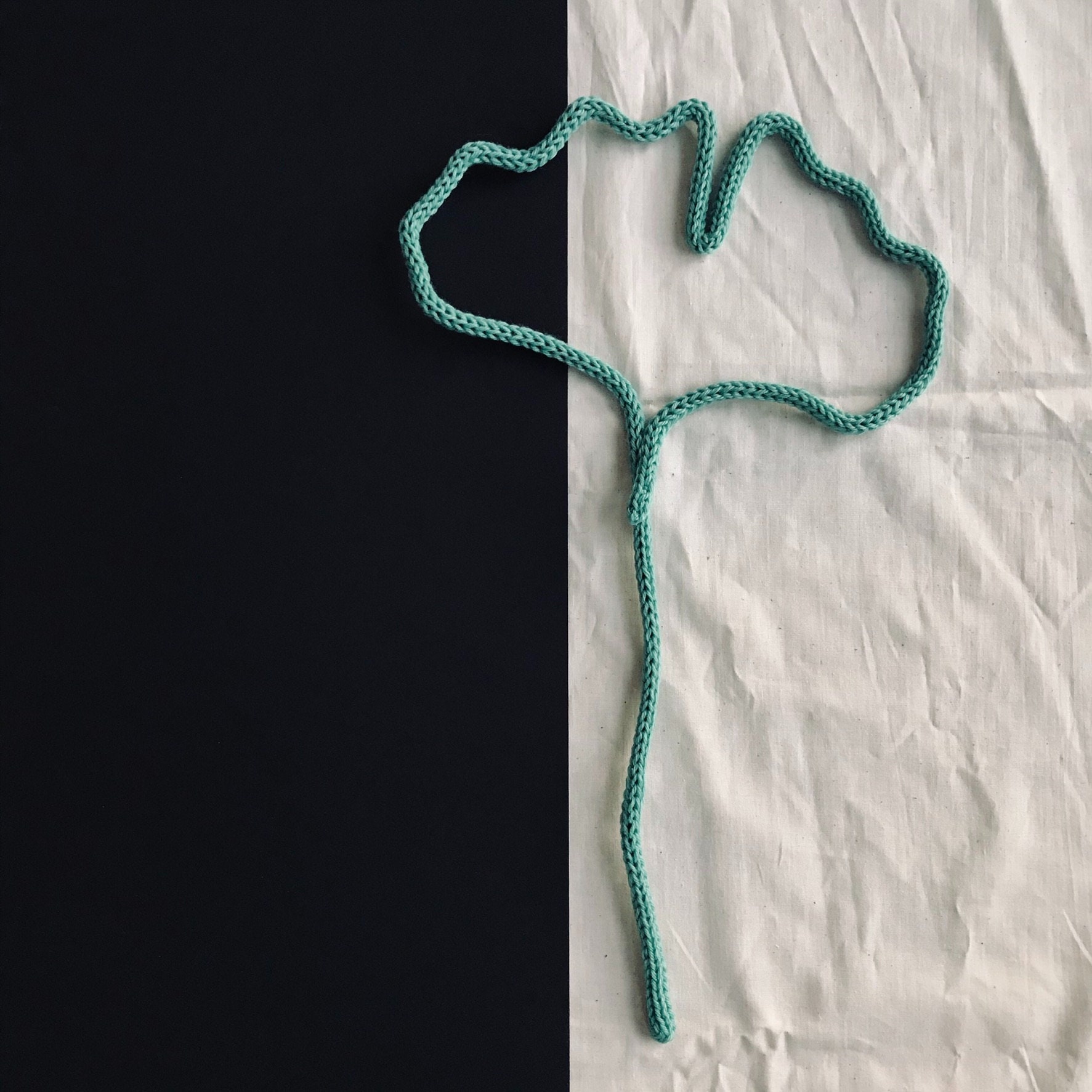 Feuille de Ginkgo en Tricotin