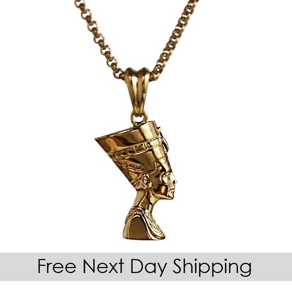 Nefertiti necklace, Queen necklace, Nefertiti necklace gold, Black queen necklace, Africa necklace for women, African necklace, Queen charm