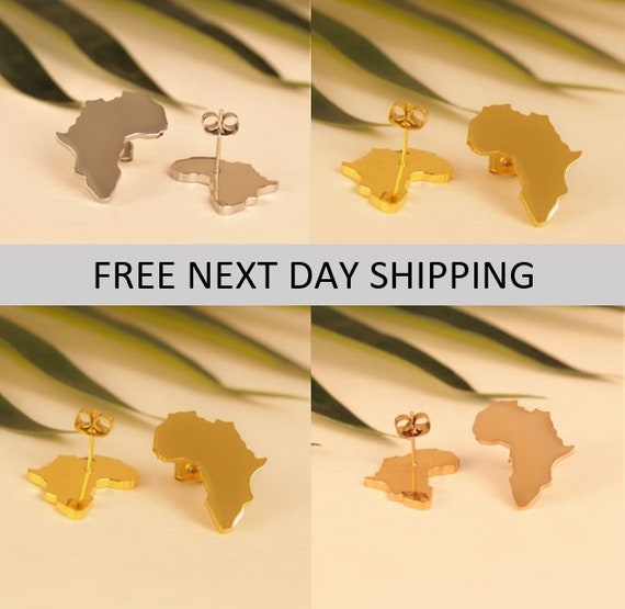 Africa shaped outlet earrings wholesale