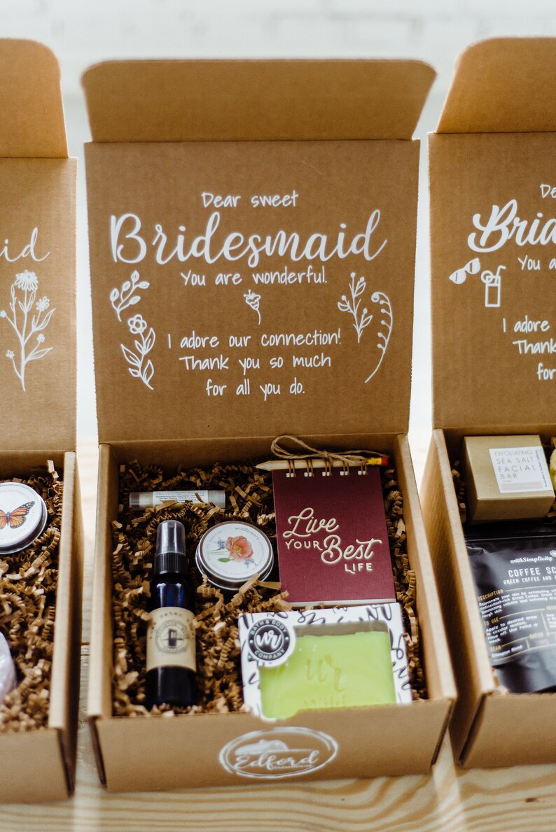 Bridesmaid Gift Box, Wildflower Theme, Bridesmaids Gift, Bridesmaid