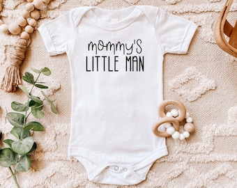 Mommy's Little Man Infant Bodysuit, Gift for Boy Mom, Baby Boy Outfit, Mama's Boy, Cute Baby Clothes, Baby Shower Gift, Mother’s Day Outfit