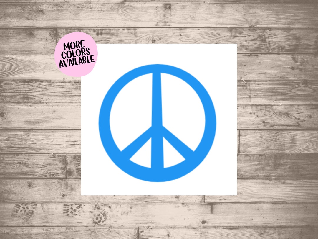 Peace Sign Vinyl Decal Yoga Decals Zen Bumper Stickers Etsy