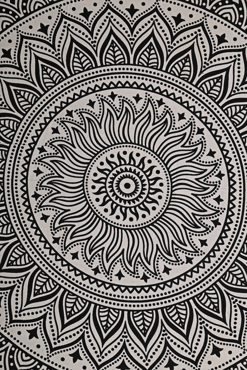 Mandala Window Door Cover Curtain Hanging Drape Portiere Mandala Decor Mandala 41 X 82 Inch Hippie Window Curtain Valances Room Divider