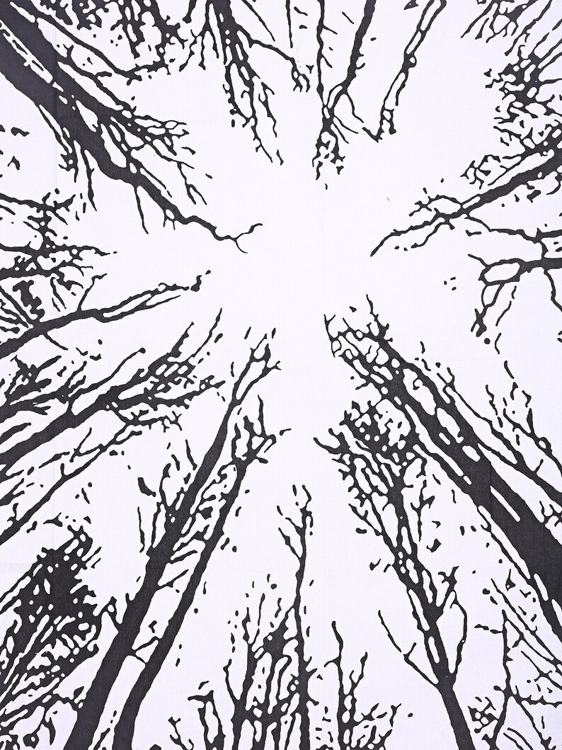 Black /& White Indian Locust Tree Wall Hangings Mandala Curtains Hippie Twin Single Wall Decor Bedspread Handmade Reversible Valances