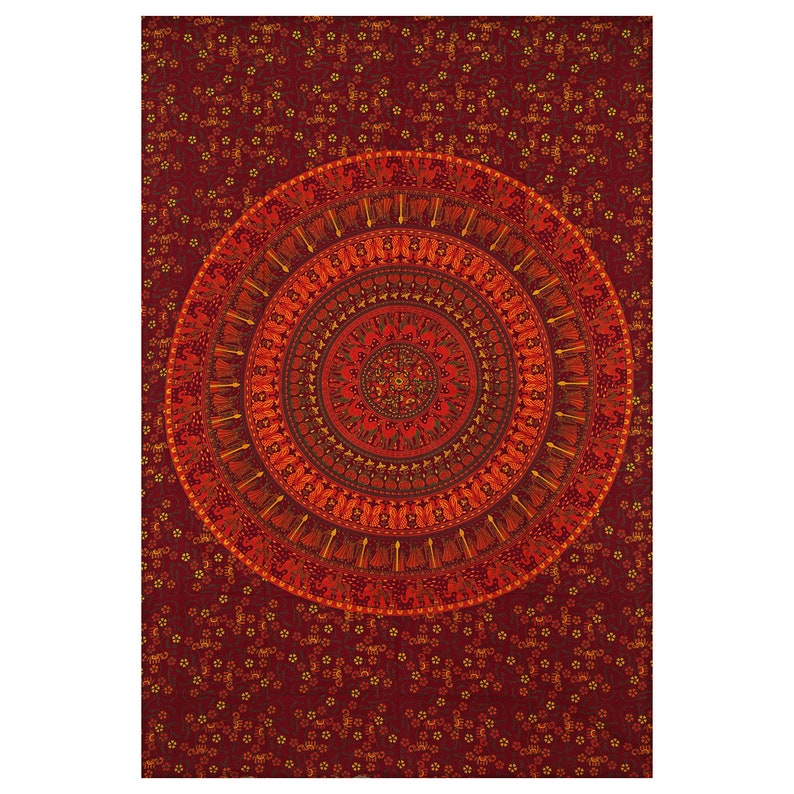 Handmade Cotton Indian Curtains Bohemian Ombre Wall Hangings Twin Drape Valances Throw Dorm Decor Door Cover Curtain