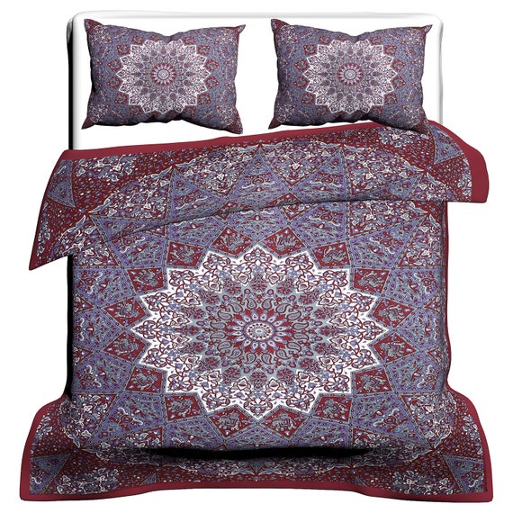 Tie Dye Star Ombre Handmade Mandala Duvet Cover Queen Etsy