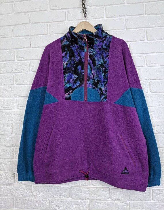 Retro polar fleece jacket