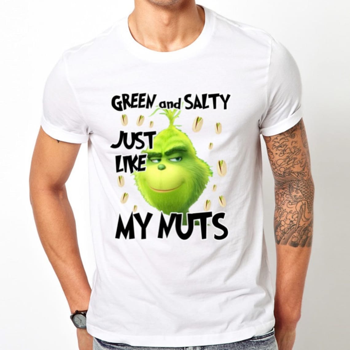 Digital File Images Green and Salty Just Like My Nuts - Etsy