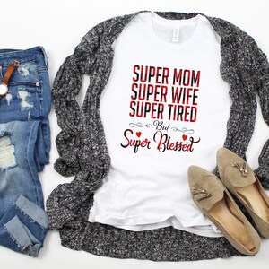 Digitale Dateien Buffalo karierten Super Mama Super Frau Super müde Super gesegnet