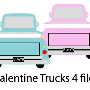 Digital File Set  of Valentine Trucks  all Seperate files