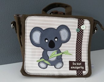 Kindergartentasche, Kindergartenrucksack, Tasche mit Name, Umhängetasche für Kinder, personalisierte Tasche, Tasche aus Canvas,Nähkultur-ks