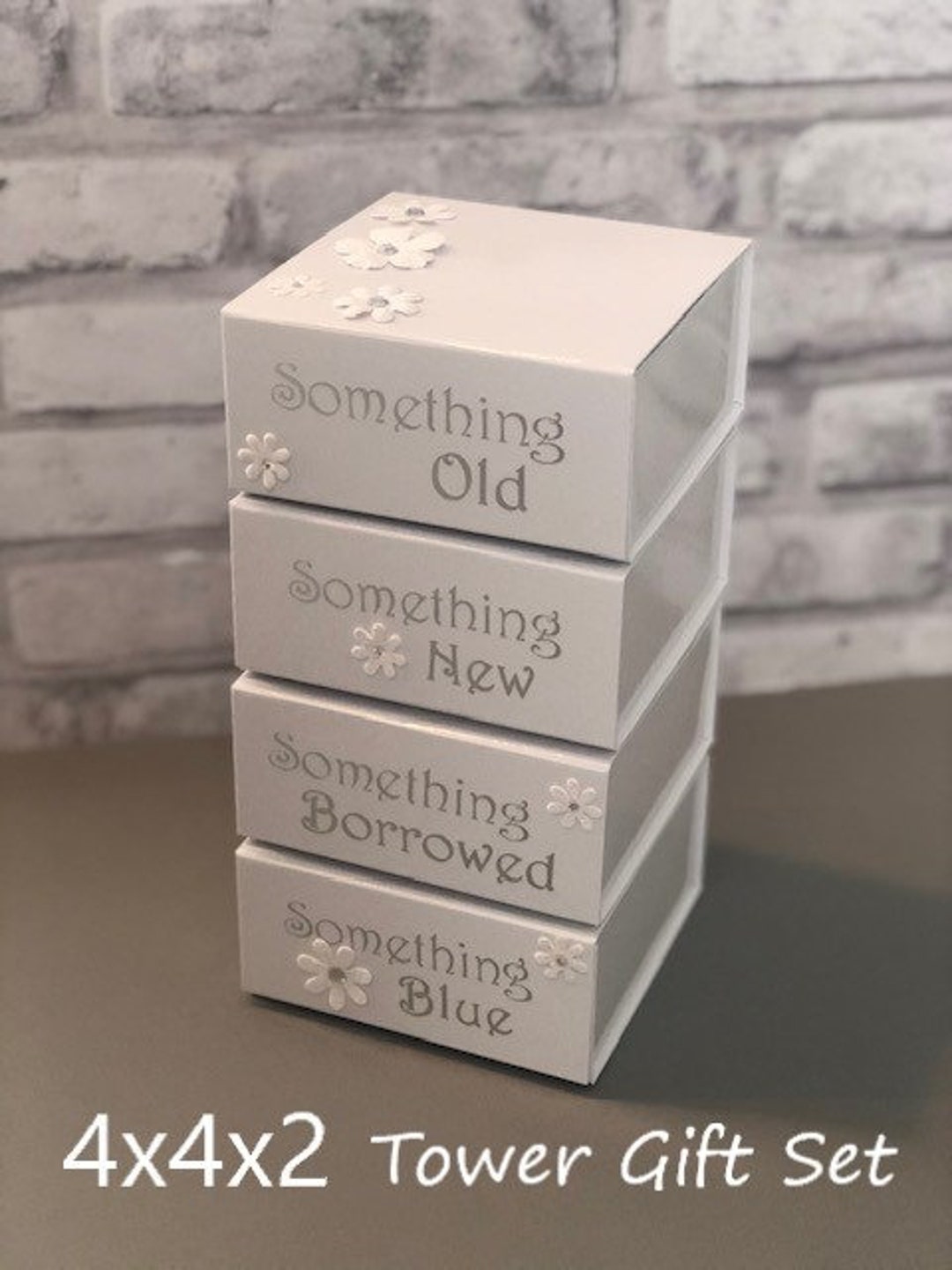 Bridal Shower Wedding Gift Tradition Gift Box Tower Set Etsy