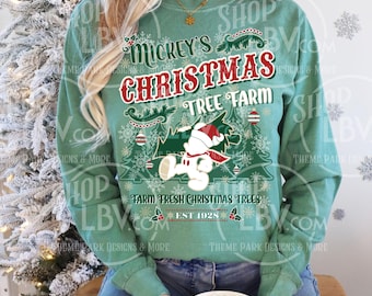 Mickey's Christmas Tree Farm Long Sleeve | Pullover