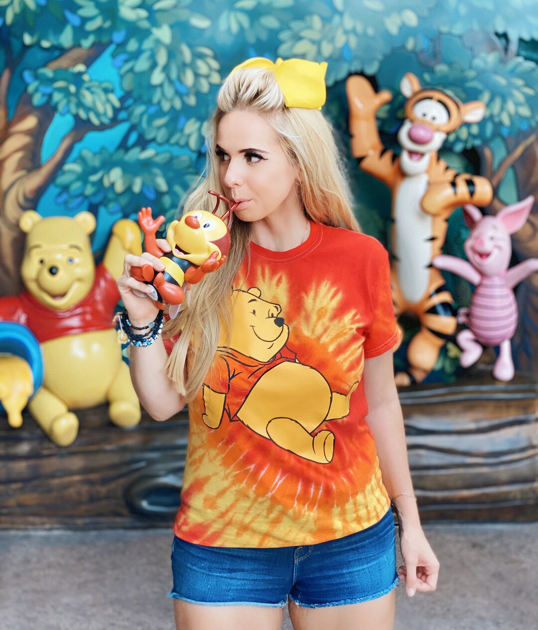 Tie-dye Winnie the Pooh Unisex Tee - Etsy