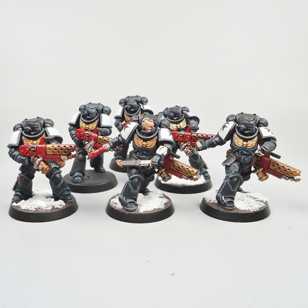 Warhammer 40k Army Space Marines Black Templars Infernus Marines X6 ...