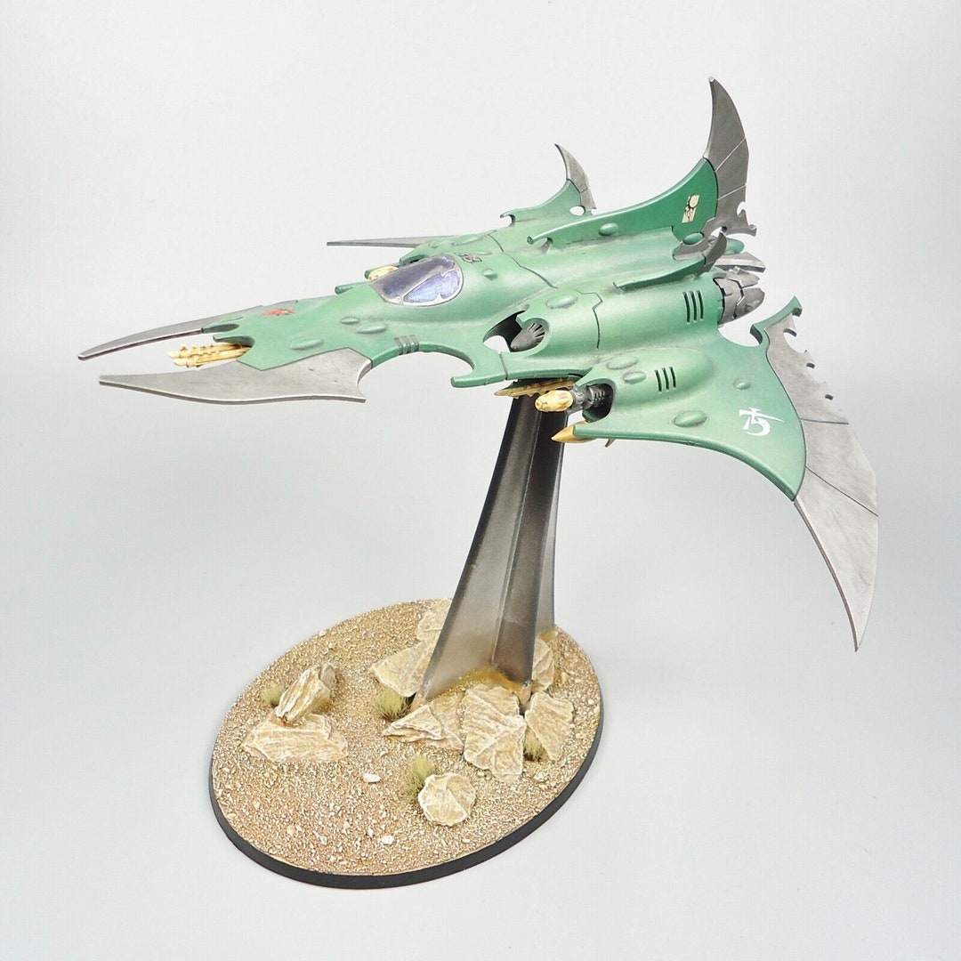 Drukhari Dark Eldar Razorwing Jetfighter Painted - Warhammer 40k Army ...
