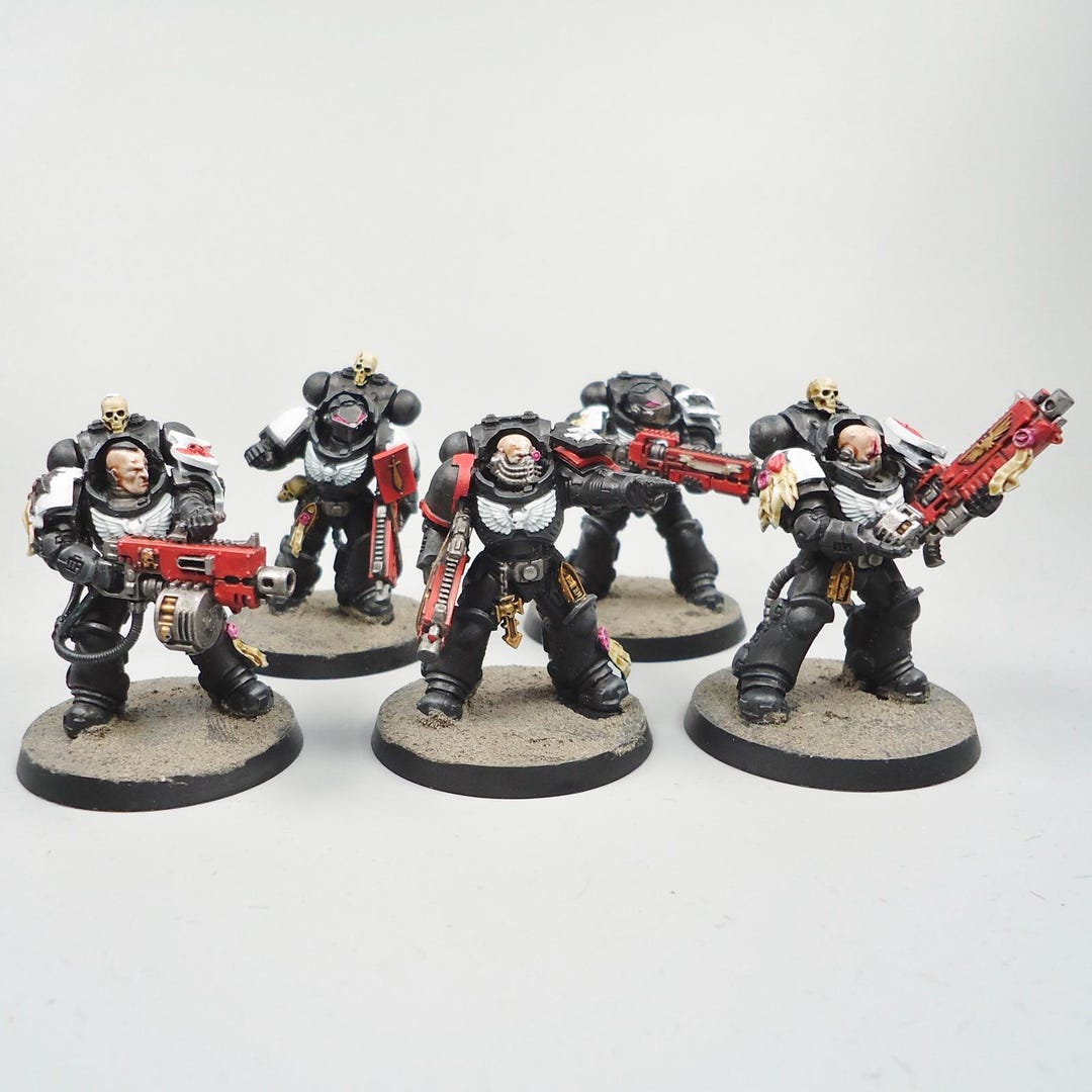 Warhammer 40k Army Space Marines Black Templars Heavy Intercessors X5 ...