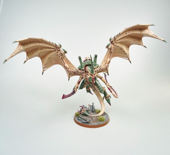 Warhammer 40k Army Tyranids Winged Hive Tyrant Painted 