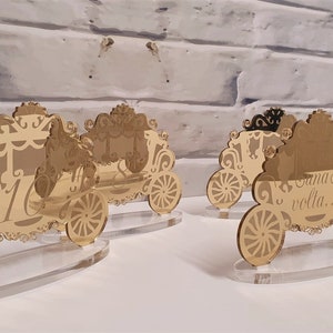 Carriage table sign, wedding, wedding, mise en place