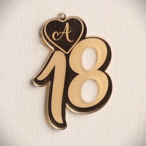 Segnaposto personalizzato in Plexiglass nome taglio laser per compleanno, diciottesimo, 18