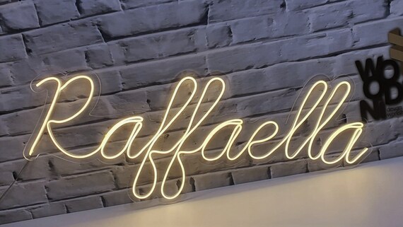 Scritta led personalizzata, neon led, insegna led, led personalizzata - lunghezza cm 60, fino a 7 lettere
