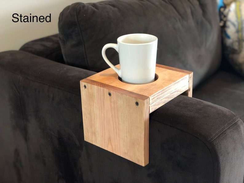 Arm Rest Tray Table Sofa Cup Holder Couch Lovesac