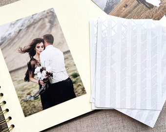 Transparente Fotoecken - 102 Stück pro Seite - Wird nur als Zusatz zu einem unserer Fotoalben verkauft