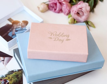 Custom Photo Box Photography Print box 4x6, 5x7, and 6x8 Wedding Memory box Keepsake box