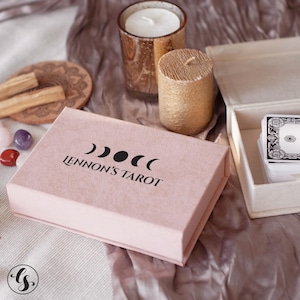 Personalisierte Tarot-Box-Halter für 1-3 Decks, Samt-Tarot-Kartenhülle Muttertagsgeschenk, Tarot-Zubehör