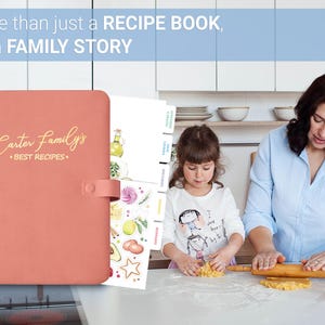 Personalized Cookbook Binder, Custom Recipe Journal, Godmother Gift. Mom Gifts From Daughter image 9