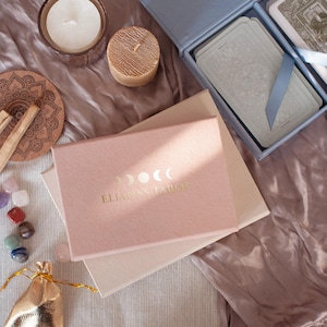 Porte-cartes de tarot personnalisé, cadeau de tarot personnalisé, emballage de tarot en velours, porte-cartes de tarot cadeau spirituel