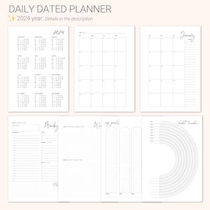 3pcs A6 Budget Planner Refill, Prefdo 82 Feuilles Planificateur  Hebdomadaire Calendrier Mensuel Inserts 6 Trous Planificateur