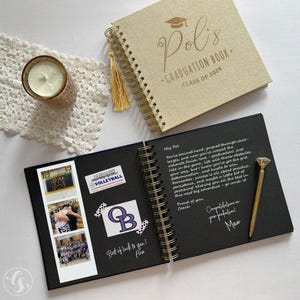 2026 Graduation Guest Book Velvet, Grad Photo Booth Album, Personalized Graduation Gift for Her Class of 2026 High School College