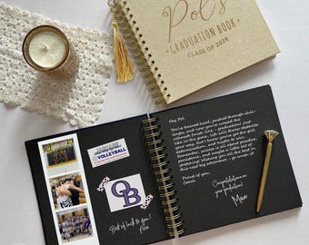2026 Graduation Guest Book Velvet, Grad Photo Booth Album, Personalized Graduation Gift for Her Class of 2026 High School College