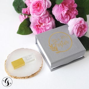 Custom USB Box and USB Flash Drive Wedding USB drive Packaging usb Case Glass Crystal usb