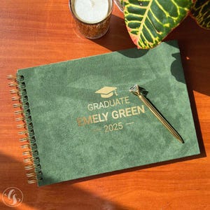 Custom Graduation GuestBook 2025, High School or College Graduate Guest Book Photo Album, Class of 2025