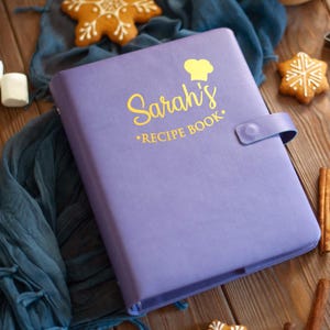 Personalized Cookbook Binder, Custom Recipe Journal, Godmother Gift. Mom Gifts From Daughter image 11