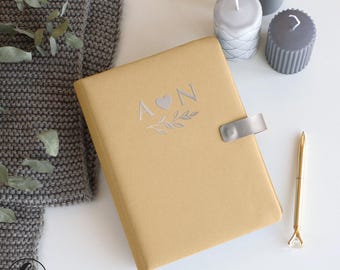 Linen Wedding Organizer Planner Book for Bride: Personalized Engagement Gift