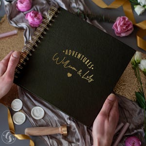 Our Adventure Book Scrapbook Travel Memories Book Scrapbook Album For Couples Anniversary Gift for Him