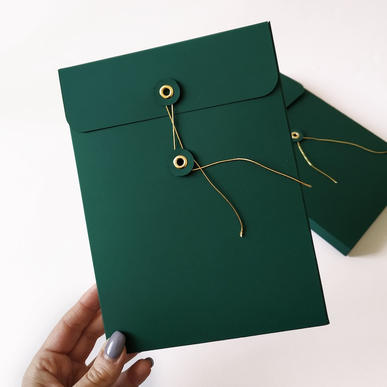 Personalized envelopes, photo envelopes for prints 4x6, 5x7, 6x8, wedding envelopes custom photo box image 10