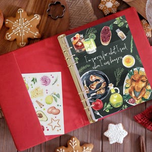 Personalized Recipe Book For Family Recipes, Blank Cookbook To Write In, gift for Mom, Recipe Binder, Mother&#39;s day gift
