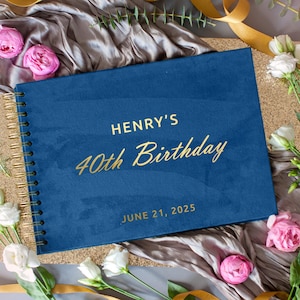 Birthday Guest Book Personalized 40th, 50th, 60th, 70th Birthday Guestbook Polaroid  Photo Album. Birthday Party Decor