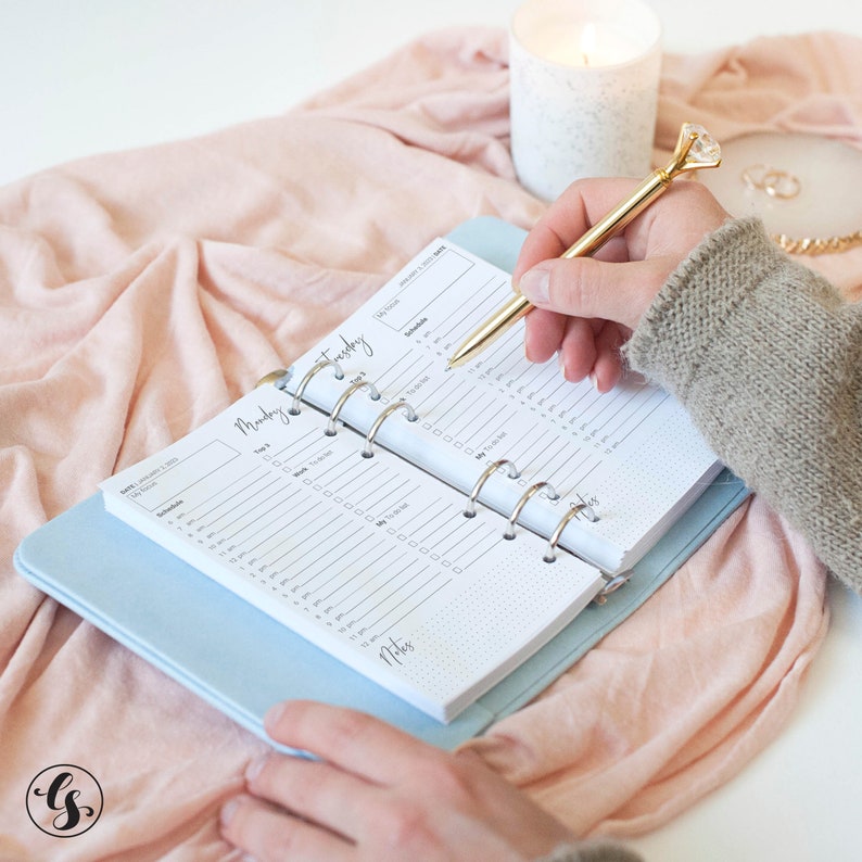 Planner Refills Pages A5 and A6 Planner Inserts 2023 Daily Etsy