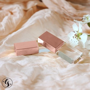 Custom USB Drive Rose Gold Crystal USB Flash Drive, Personalized USB ...