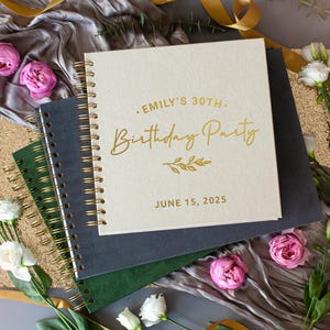 Polaroid Guest Book for Birthday – Photo Memory Album, Sign In Book, Instant Photo Scrapbook, Custom GuestBook