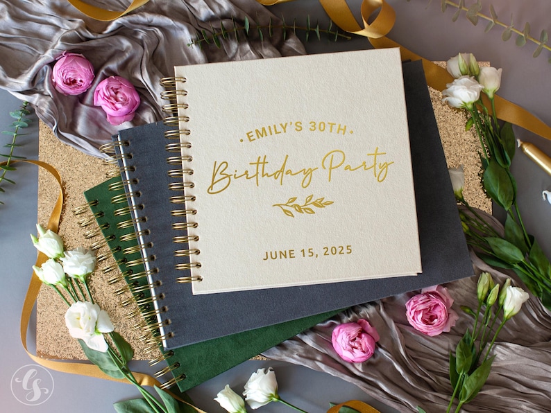 Polaroid Guest Book for Birthday – Photo Memory Album, Sign In Book, Instant Photo Scrapbook, Custom GuestBook