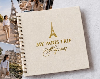 Travel Memory Book Personalized Photo Album, Our Adventure Scrapbook Anniversary Gift for Him