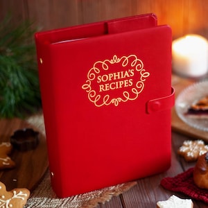 Personalized Cookbook Binder, Custom Recipe Journal, Godmother Gift. Mom Gifts From Daughter image 12
