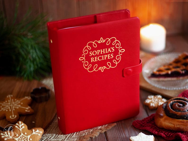 Personalized Cookbook Binder, Custom Recipe Journal, Godmother Gift. Mom Gifts From Daughter image 12