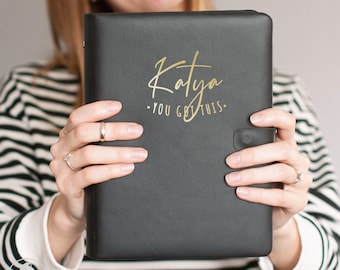 Custom weekly planner daily agenda for woman new job gift for her, personalized dated planner 2026-2027, academic planner